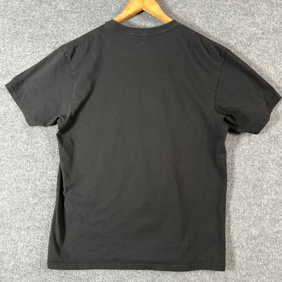 Outrank Shirt Mens Large Black Graphic Print No Luck All Hustle - Picture 10 of 10